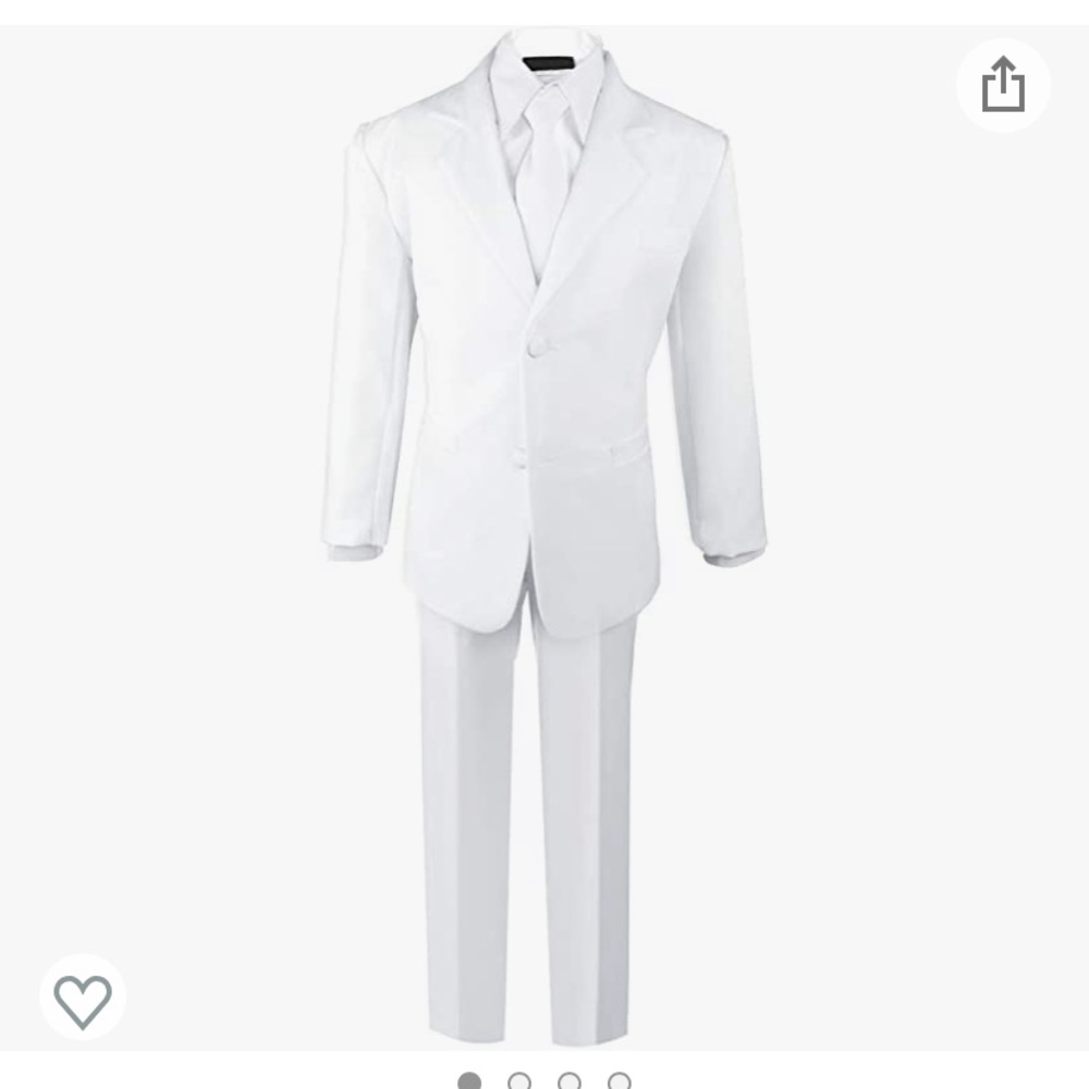 NWT Boys 2T white suit